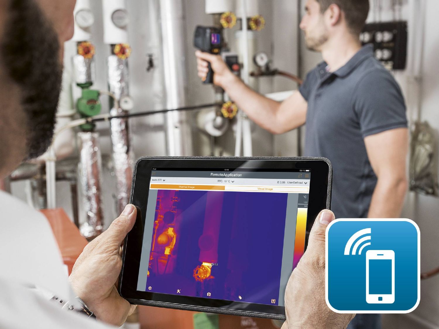 Termovisor testo 871 - Com Infravermelho Resolução 240 x 180 pixels 