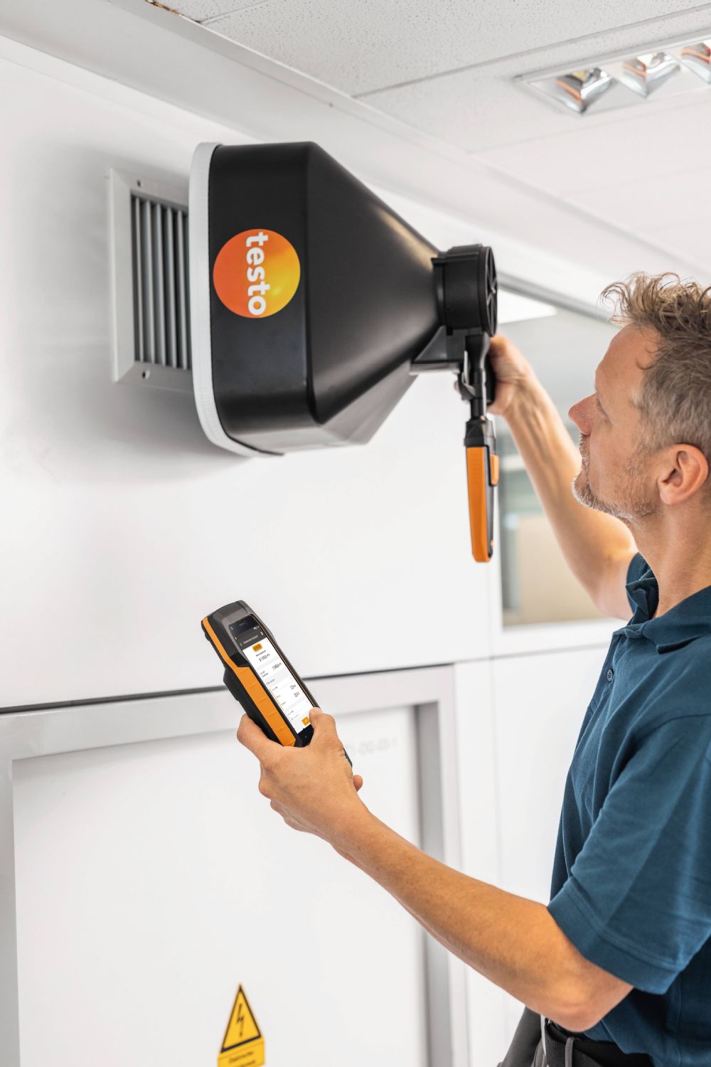  kit de fluxo de ar testo 400 com sonda de palhetas de 16mm