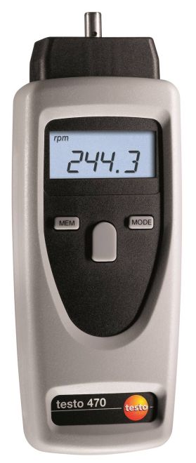 testo 470 - Instrumento de medição de rpm (medição sem contacto e mecânica)/TACÔMETRO INFRA RED