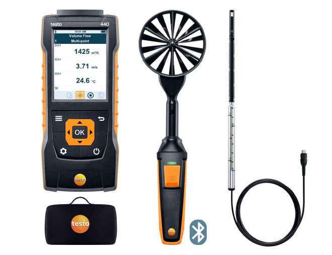 Combokit 1 / Fluxo de Ar com Bluetooth - testo 440